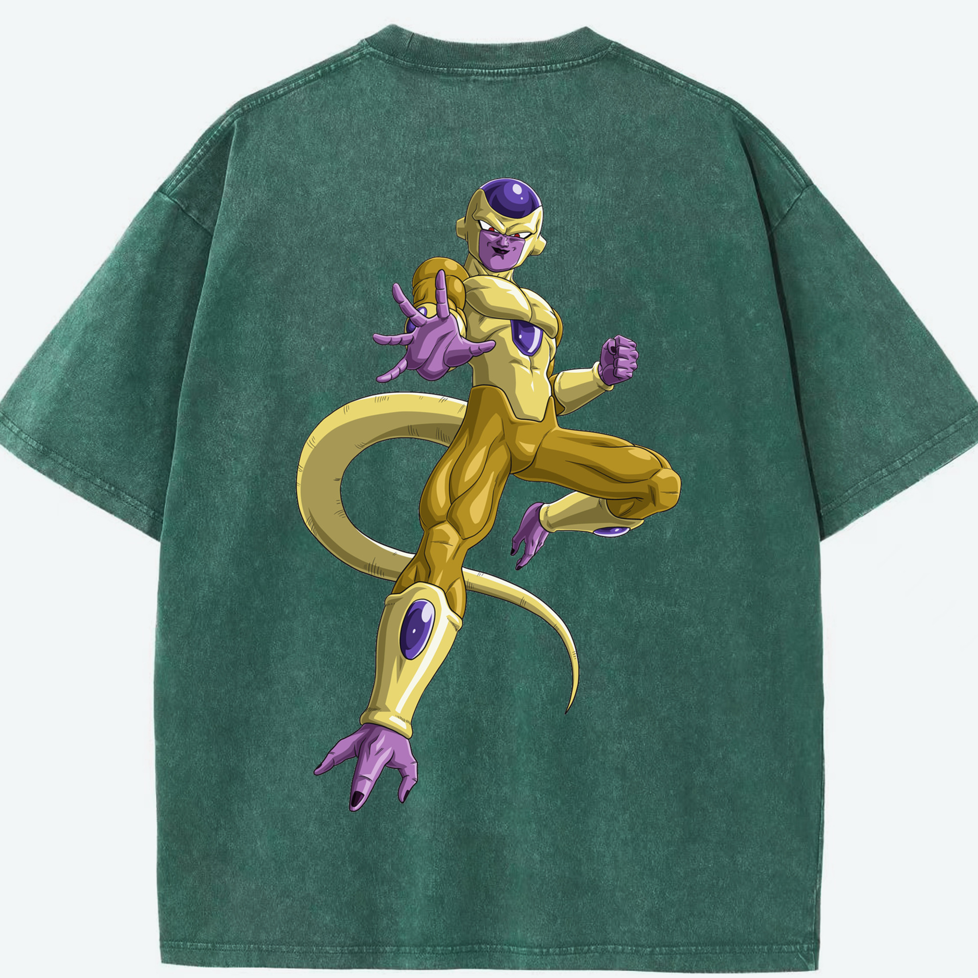 （画像用） ドラゴンボール フリーザ DRAGON BALL Frieza 綿100% ヴィンテージ風 半袖Tシャツ（背面プリント）